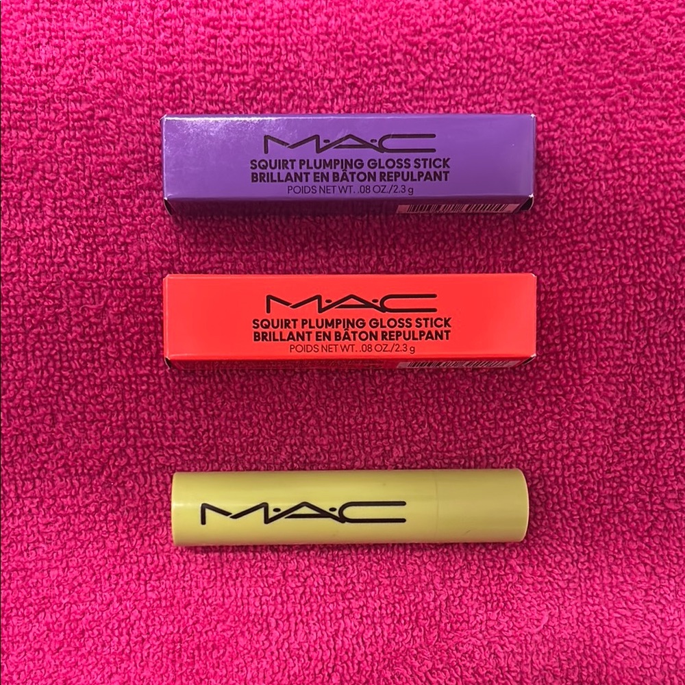 MAC Cosmetics Lip Balm & Gloss Purple Red Collection